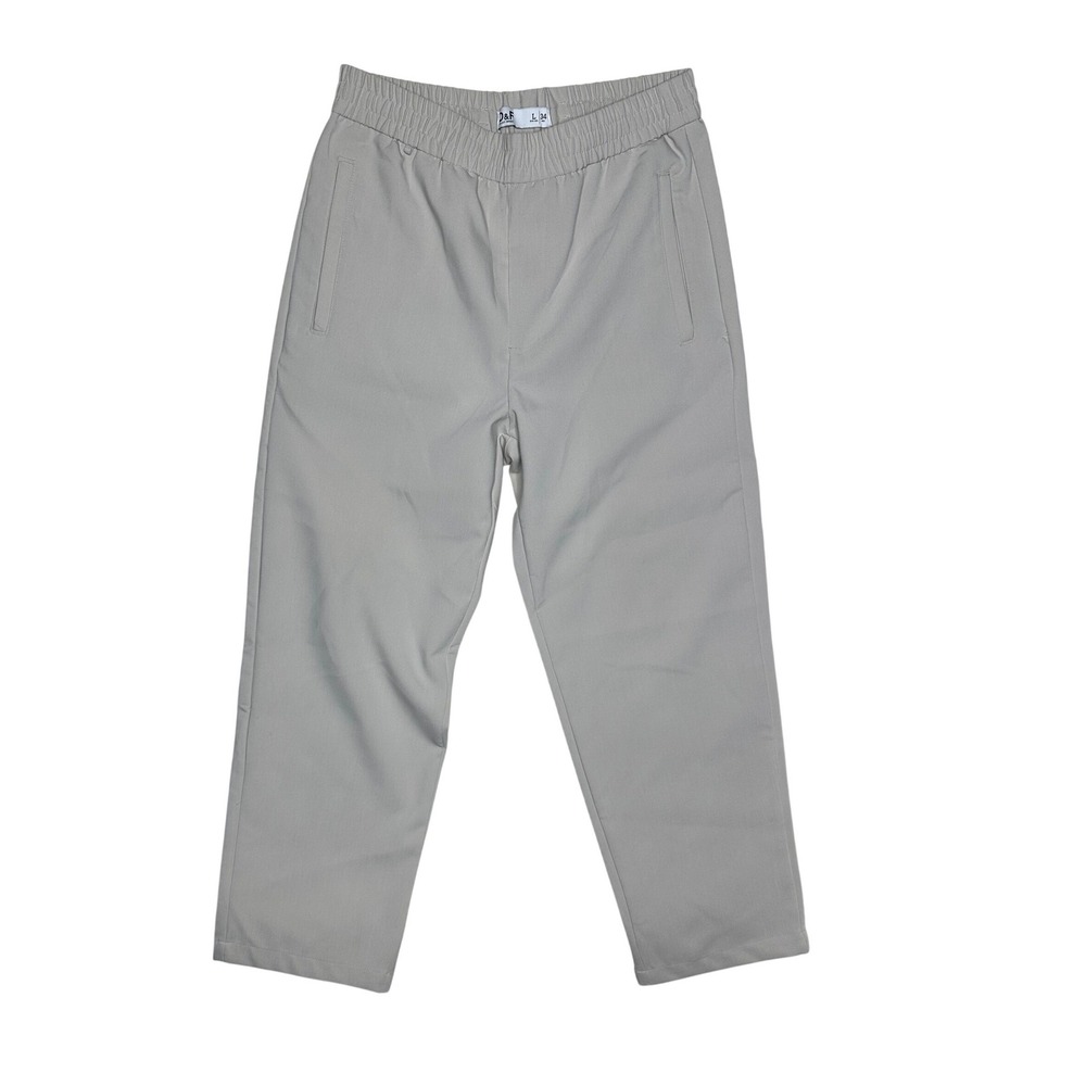 Denim & Flower Ricky Singh Elastic Waist Lounge Pants size Large 34 Light Gray